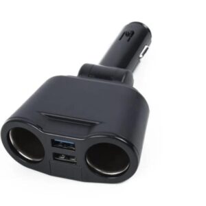 All Ride Double Socket + 2 USB Sockets Twist & Lock 8A   12/24V