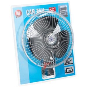 All Ride 10 Inch Chrome 2-Speed Fan With Clamp   24V