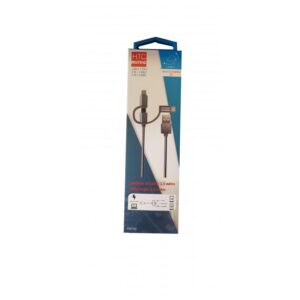 HTC Data Cable: Type C, I-Phone & Micro USB 2A 1.5M