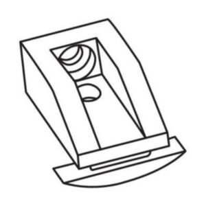 Lampa Curtain Rail Fixing Bracket For Wall- Pack Of 25