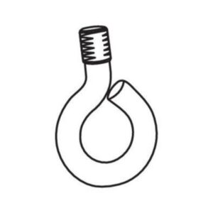 Lampa Nickel Eyelet For Curtain Rail End Cap - Pack Of 25