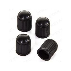 All Ride Plastic Valve Caps (4) Black