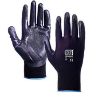 Super Touch Nitrotouch General Handling Gloves Black