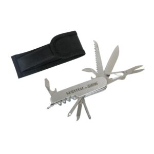 Lampa 11 In 1 Stainless Steel Multi-Function Pen Knife With Carry Pouch