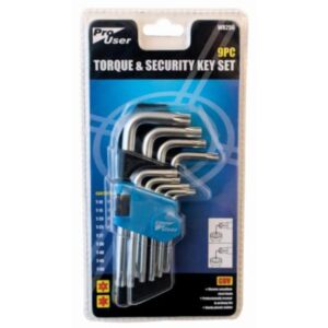 Blackspur 9Pc. Torque & Security Key Set