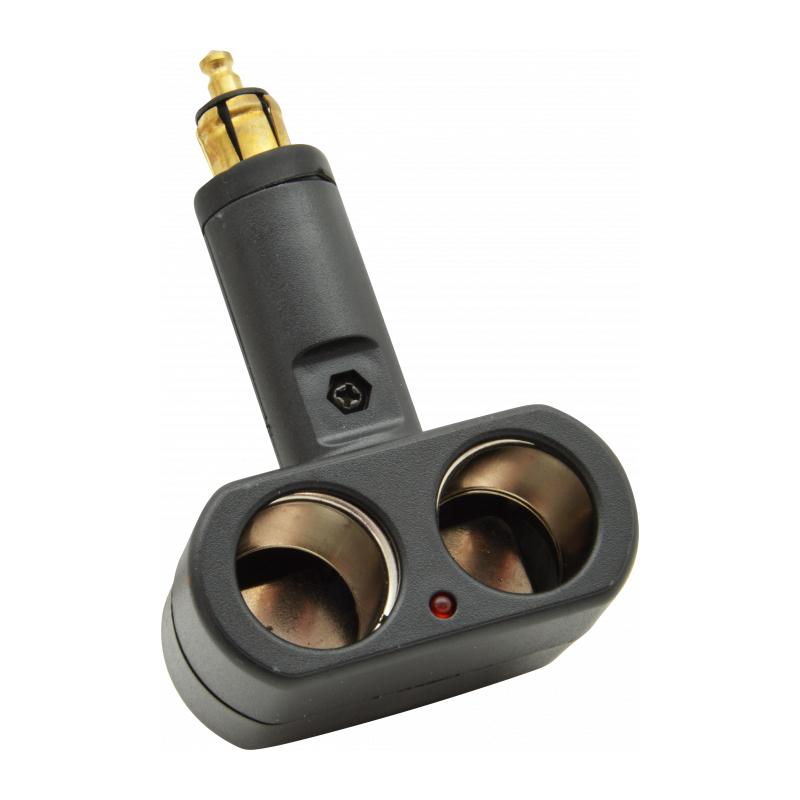 HTC Din Plug/Double Socket- 10 Amp   12/24V