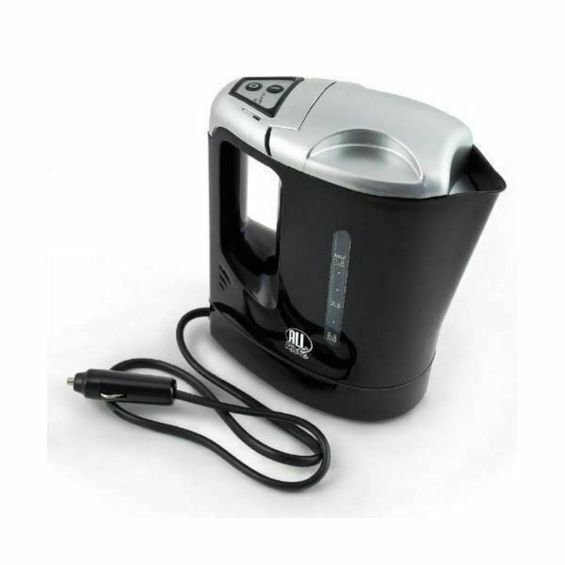All Ride Black/Silver 1L Jug Kettle Black  24V