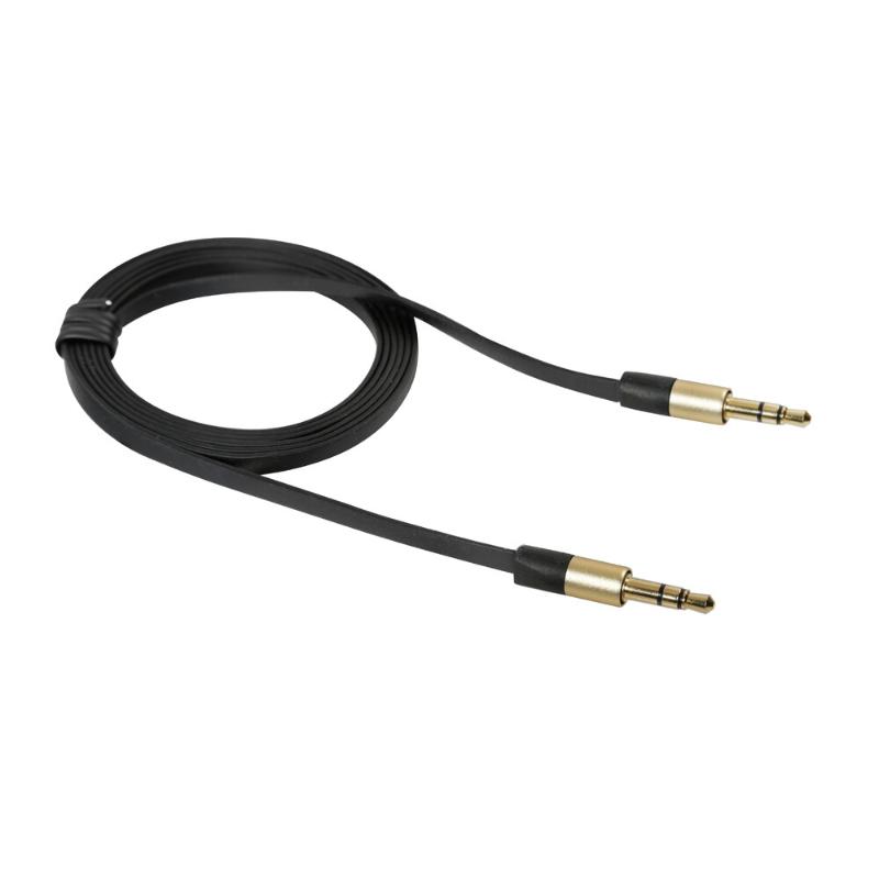 Lampa 3.5mm Jack Plug To 3.5mm Jack Plug 1.2M Non-Tangle Flat Input Cable