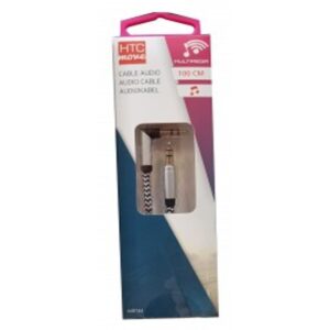 HTC Auxiliary Gold Audio Cable For Mobiles (3.5mm-3.5mm) 1M