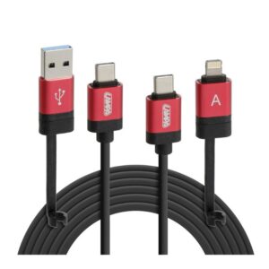 Lampa Ultimate Data Cable Type C, Micro USB  & Apple USB 3