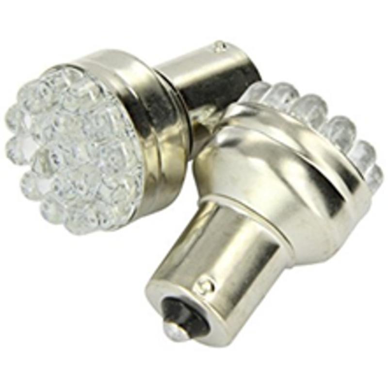 All Ride 241 19-Led Bulb (21W Ba15S) Blister - Blue Twin Pack Blue  24v