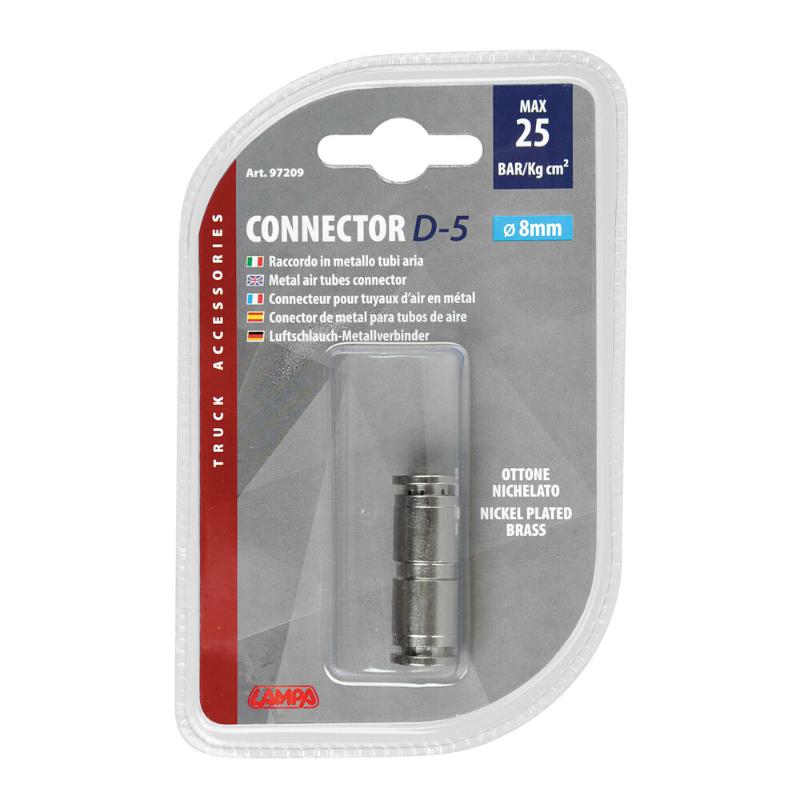 Lampa Metal Straight 8mm 25 Bar Quick Connector (D5) - Image 2