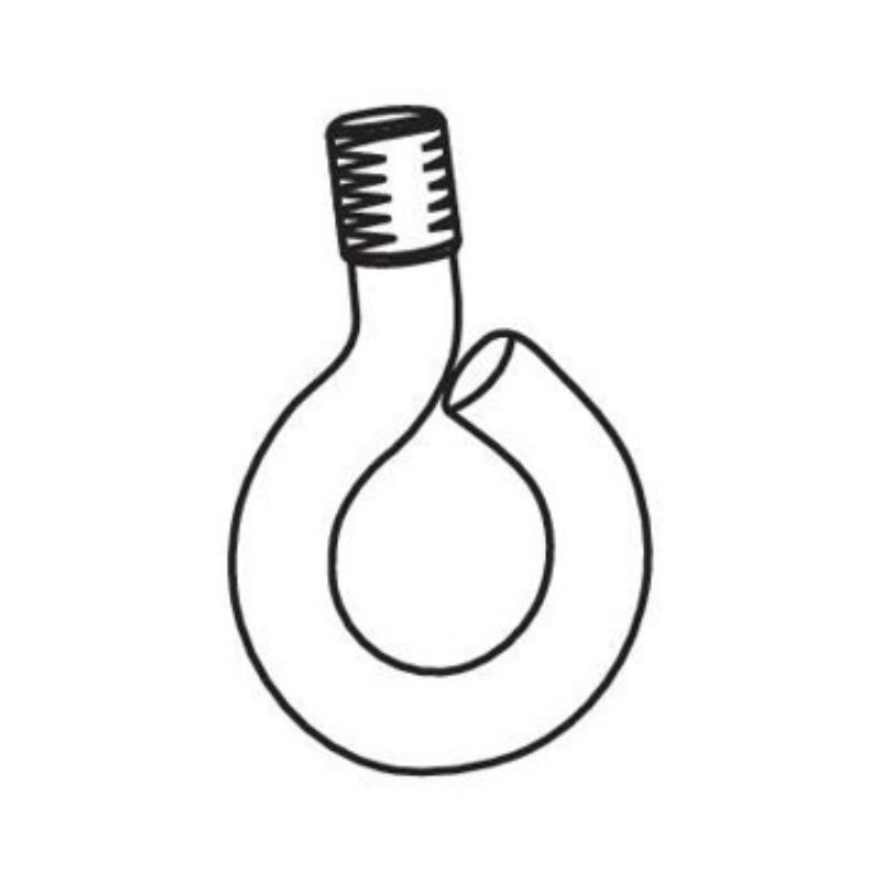Lampa Nickel Eyelet For Curtain Rail End Cap - Pack Of 25