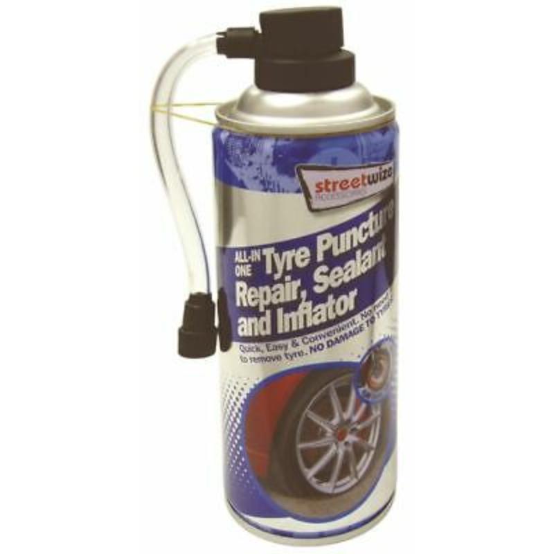 Streetwize Tyre Puncture Repair Sealant/Inflator