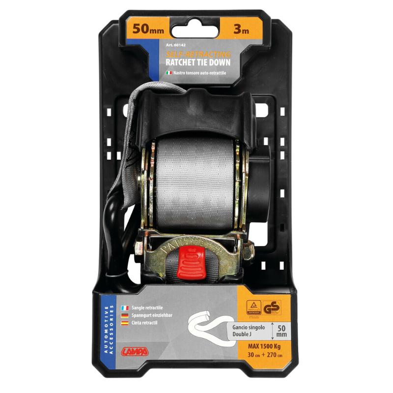Lampa Retractable Ratchet Tie Down 1500Kg 3M - Image 2
