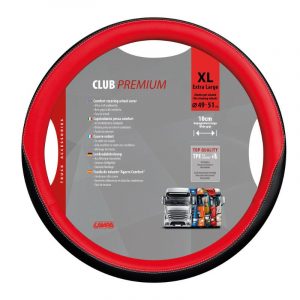 Lampa  Club, Skeentex steering wheel cover Red 49-51