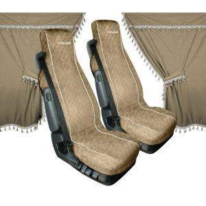 Lampa  Melissa, microfibre truck curtains and seat covers set Beige