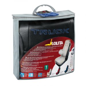 Lampa  Lolita, Skeentex and polyester truck seat cover Black-Blue