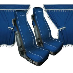 Lampa  Melissa, microfibre truck curtains and seat covers set Blue