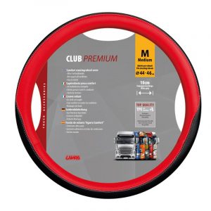 Lampa  Club, Skeentex steering wheel cover Red 44-46