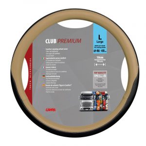 Lampa  Club, Skeentex steering wheel cover Beige 46-48