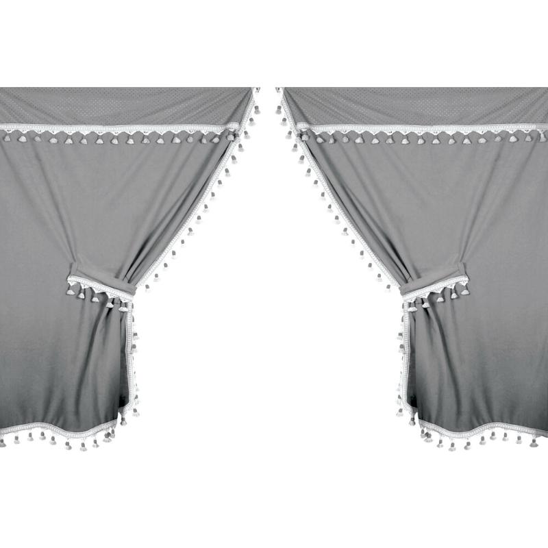 Lampa  Premiere, microfibre truck curtain set Grey