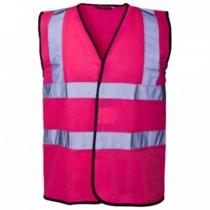 Supertouch  HI-Vis Waistcoat Pink 3XL