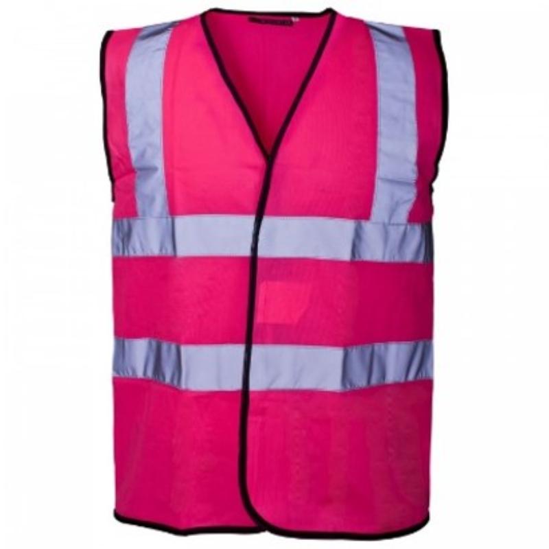 Supertouch  HI-Vis Waistcoat Pink 3XL