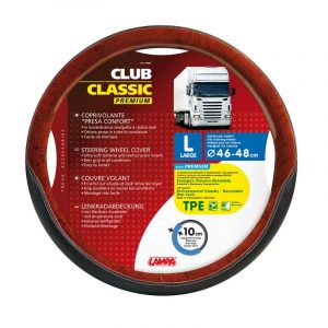Lampa Walnut Look Steering Wheel Cover 46-48cm