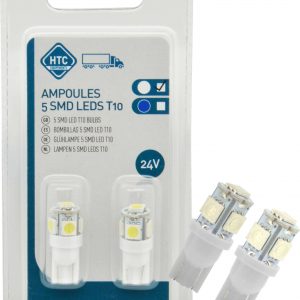 505 5-SMD LED WHITE-TWIN PACK (T10) IN PLASTIC BASE