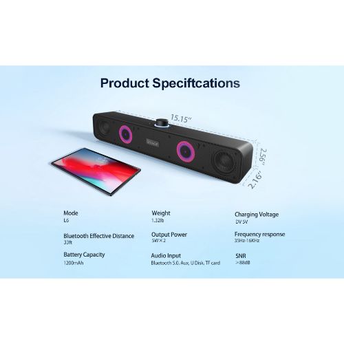 ENUOSUMA SOUND BAR WITH FM RADIO BLUETOOTH SD & USB - Image 3