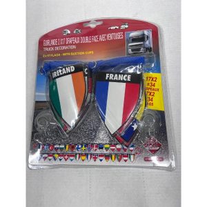EURO GARLAND FLAG SET 34 FLAGS AND SUCTION CUPS