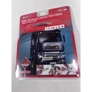 CHROME SELF ADHESIVE STYLING STRIP 1.2CM X 2 MTR