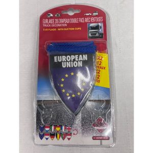 EURO GARLAND FLAG SET 12 FLAGS AND SUCTION CUPS
