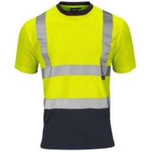 HI-VIS T-SHIRT 2 TONE YELLOW - 3X Large