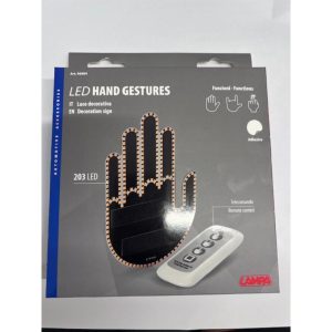 LAMPA 203 LED HAND GESTURES WITH REMOTE - BATTERIES REQUIRED