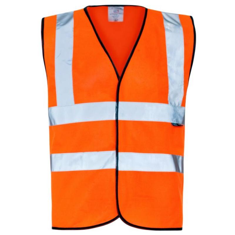 HI-VIS ORANGE WAISTCOAT - X-LARGE