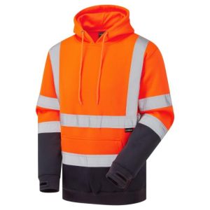 HI-VIS HOODIE 2 TONE ORANGE - 2XL