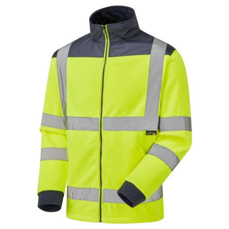 HI-VIS FLEECE 2 TONE YELLOW - 2XL